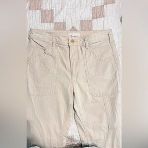 Anthropologie Cream Pants